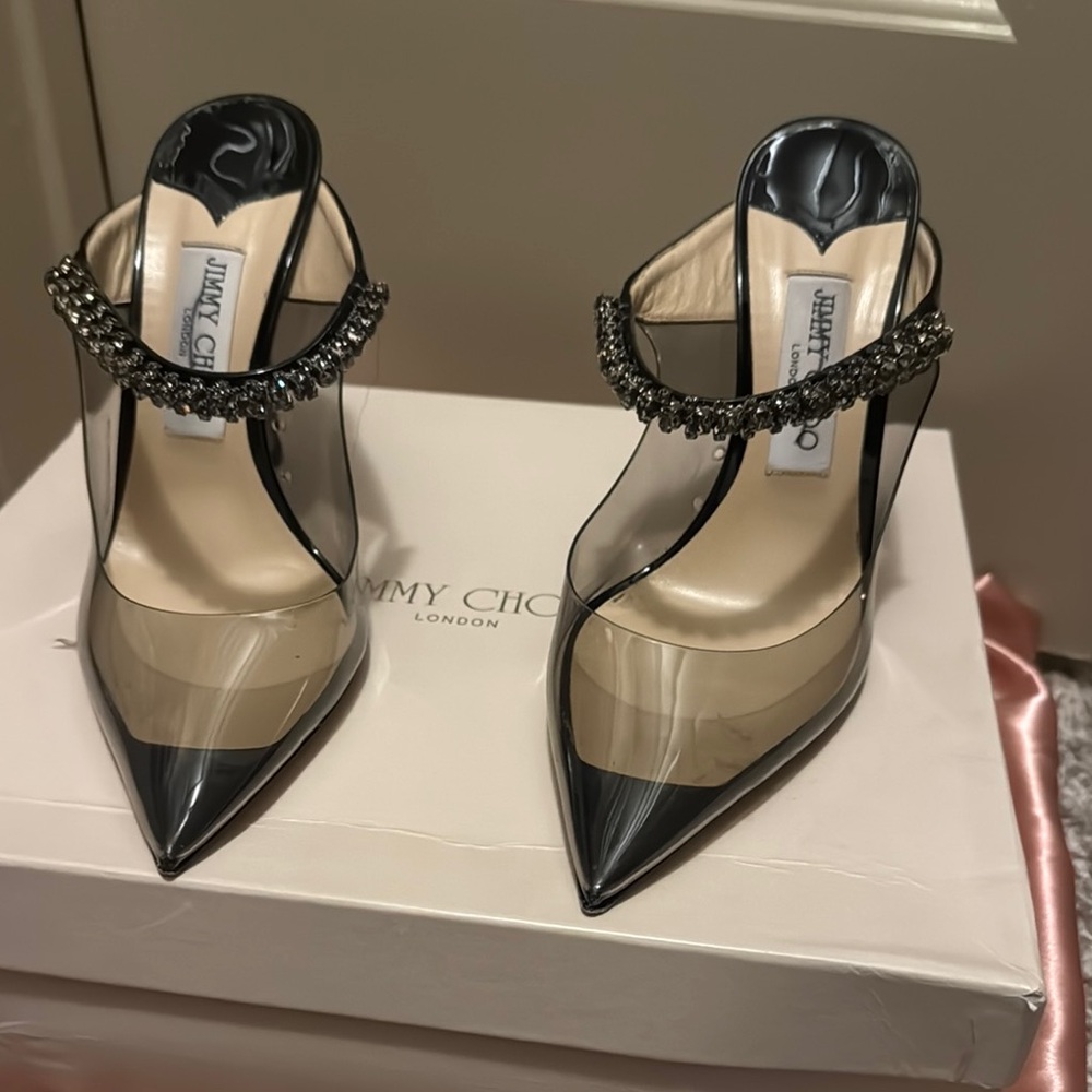 Jimmy Choo Black  Heels with Stiletto Design